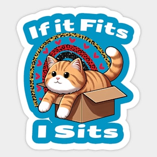 If it fits i sits Sticker